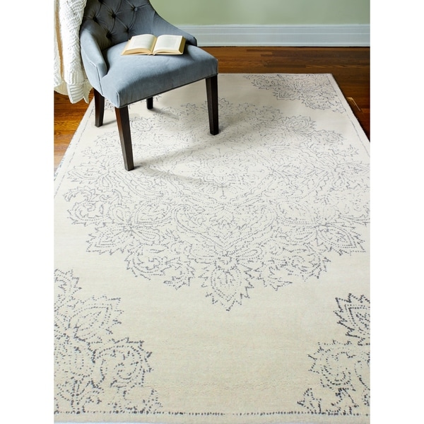 Ezra Transitional Hand Tufted Area Rug. Opens flyout.