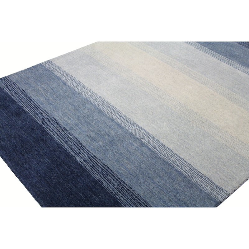 Bashian Laguna Blue Ombre Contemporary Hand-loomed Area Rug