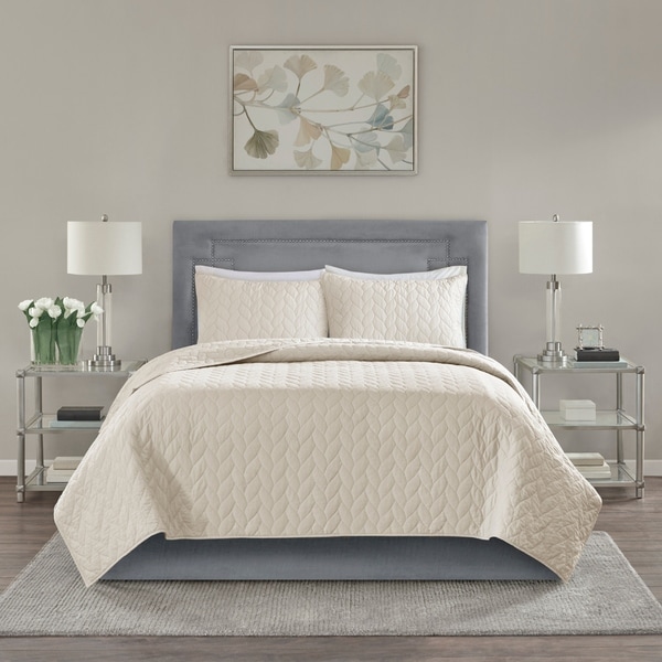 Madison Park Addie 3-Piece Coverlet Set 4 Color Option