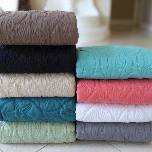 French Impression Mystic Shores Oversized 3-piece Quilted Bedspread Set