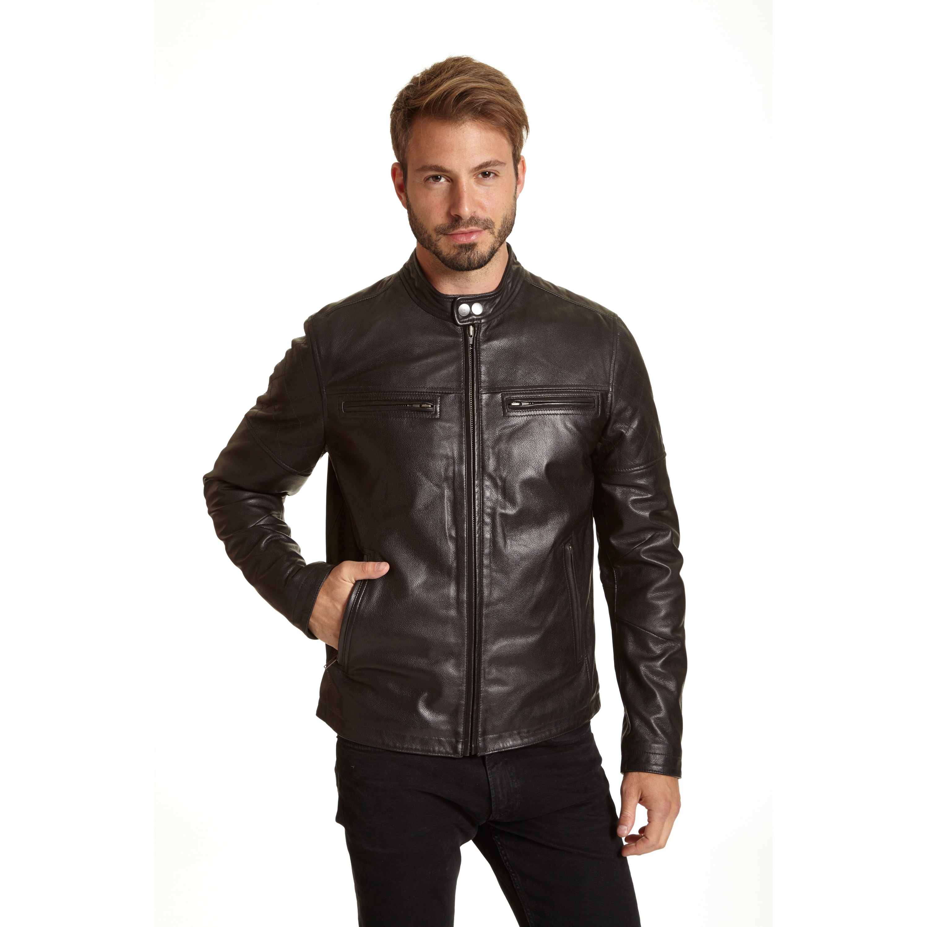 Excelled men's sale leather jacket