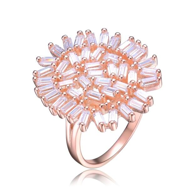 Mens Two Tone Gold-and-Rhodium-Plated Sterling Silver Round and Baguette Cut Cubic Zirconia Iced Out Band Ring Size 9.25 Mens Two Tone Gold-and-Rhodium-Plated Sterling Silver Round and Baguette Cut Cubic Zirconia Iced Out Band Ring Size 9.25