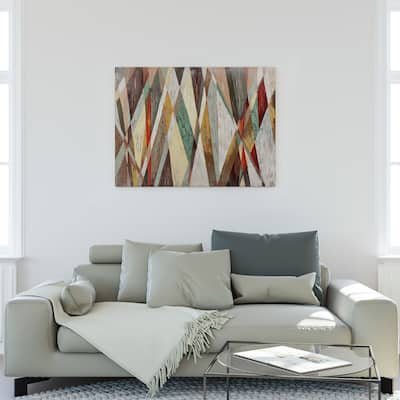 Yosemite Home Decor "Sharp Reality" Hand-Painted Wall Art - Multi-Color