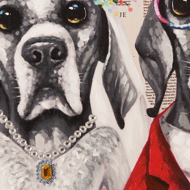 Yosemite Home Decor "Mr. & Mrs." Hand-Painted Wall Art - multi