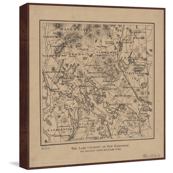 Marmont Hill - Handmade The Lake Country of New Hampshire Floater Framed Print on Canvas