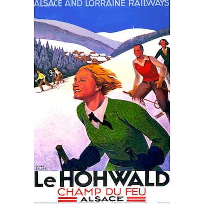 'Le Hohwald' Painting Print on Wrapped Canvas