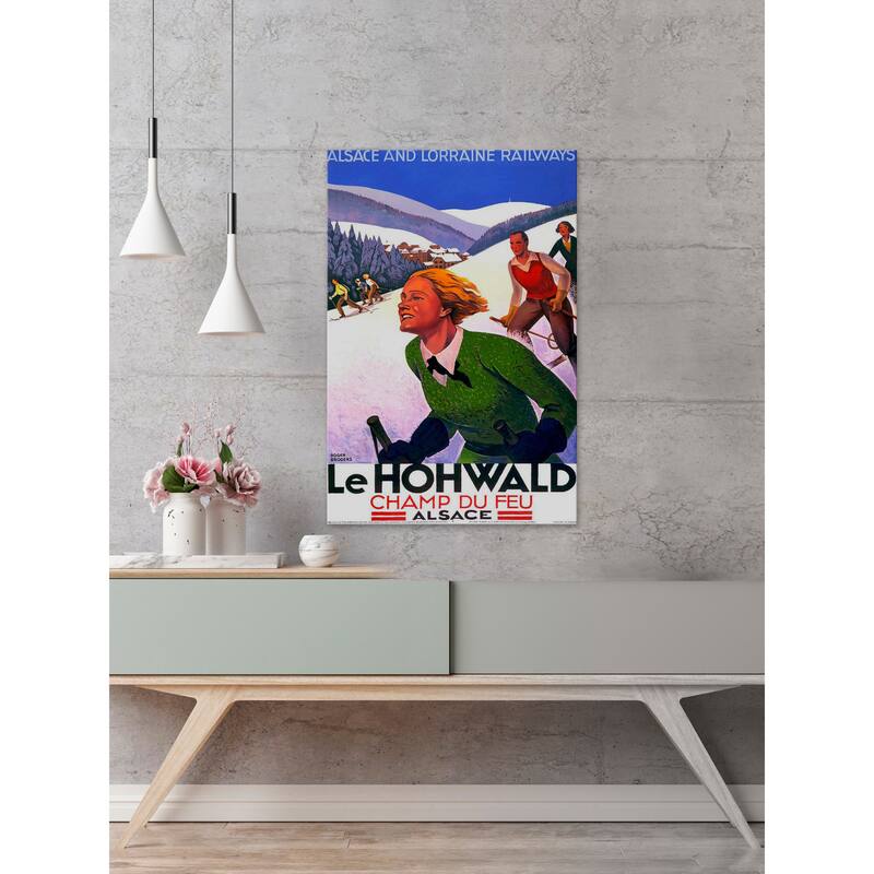 'Le Hohwald' Painting Print on Wrapped Canvas