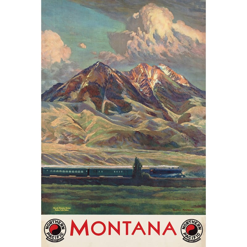 'Montana' Painting Print on Wrapped Canvas