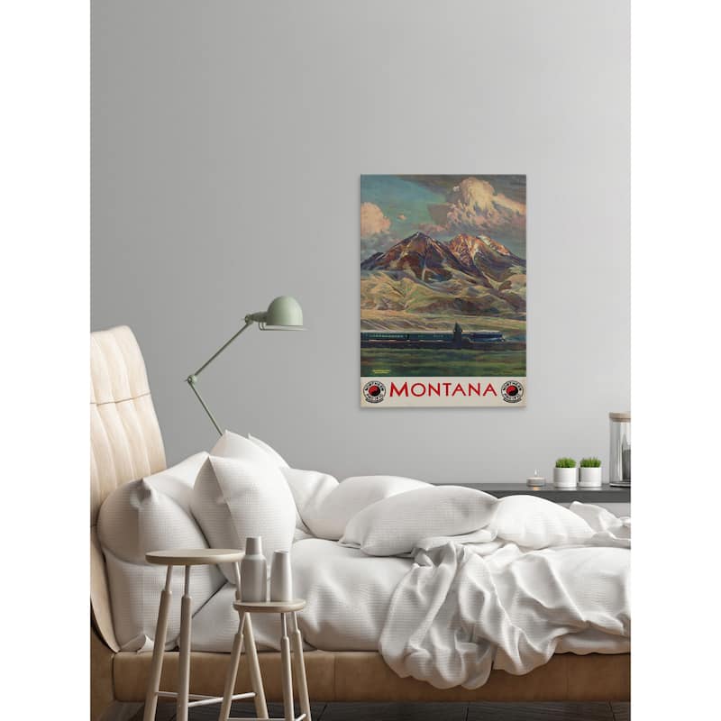 'Montana' Painting Print on Wrapped Canvas