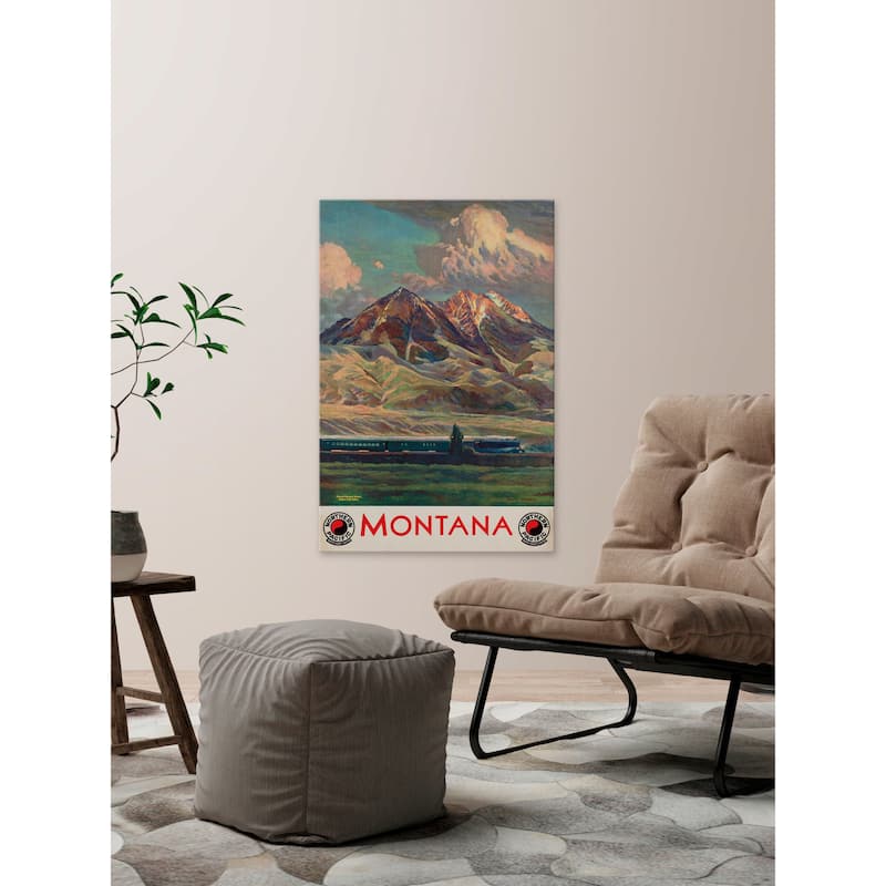 'Montana' Painting Print on Wrapped Canvas