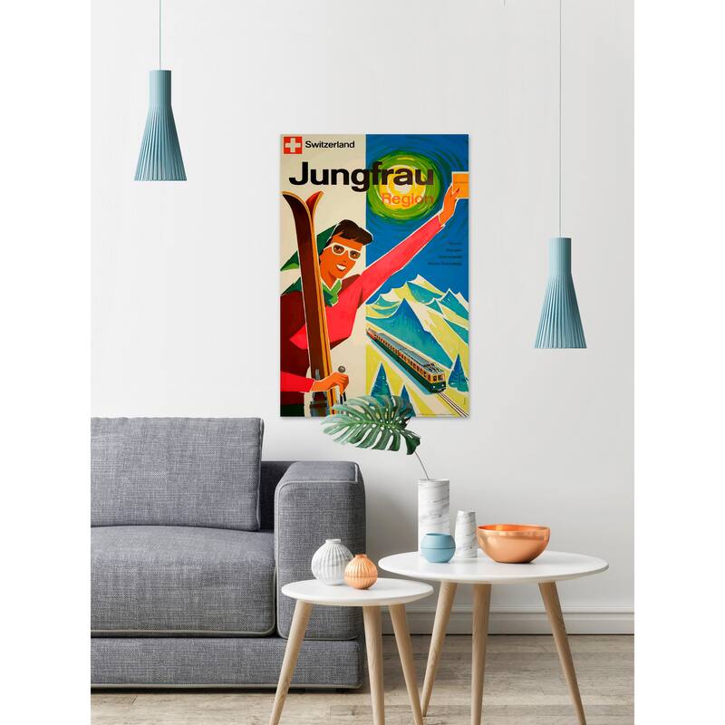 'Jungfrau Region' Painting Print on Wrapped Canvas