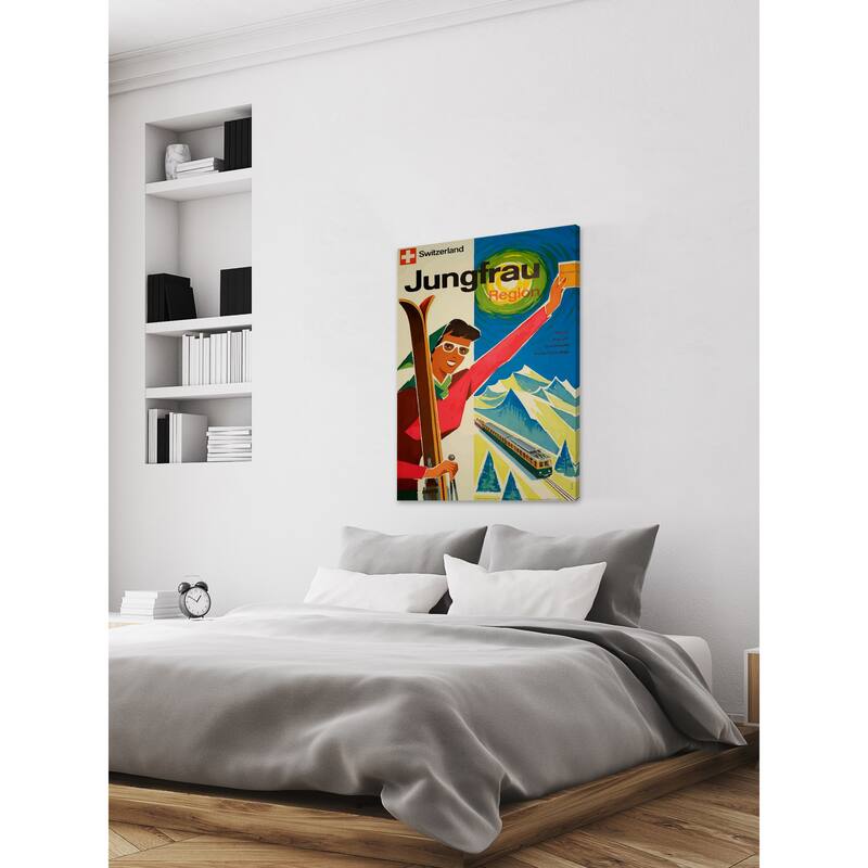 'Jungfrau Region' Painting Print on Wrapped Canvas