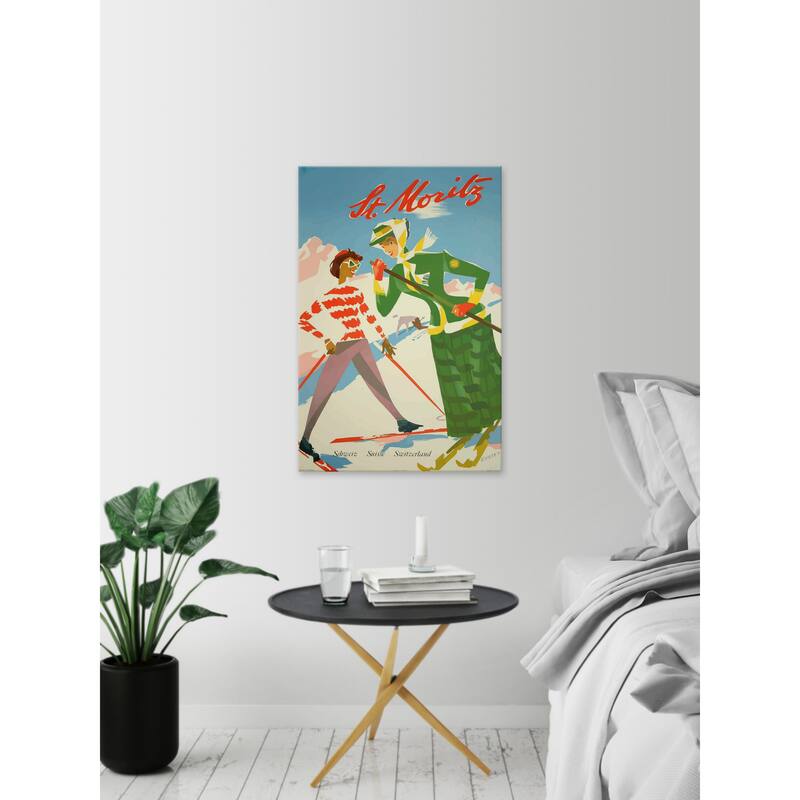 'St. Moritz' Painting Print on Wrapped Canvas