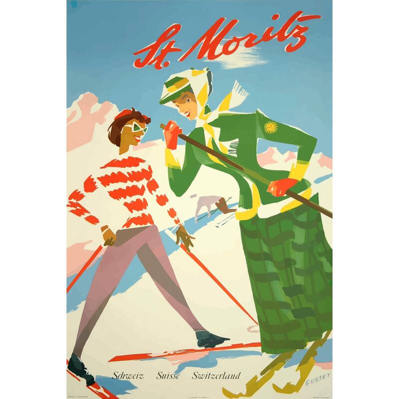 'St. Moritz' Painting Print on Wrapped Canvas