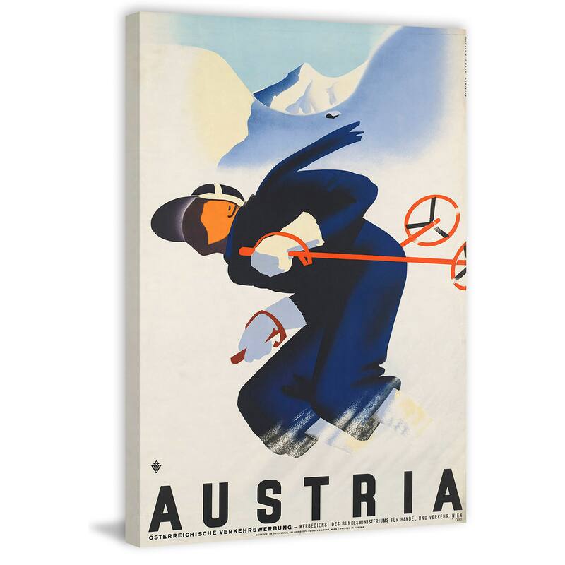 'Austria' Painting Print on Wrapped Canvas