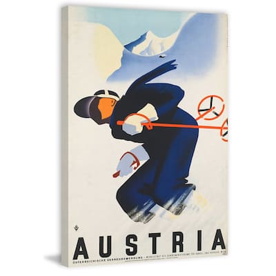 'Austria' Painting Print on Wrapped Canvas
