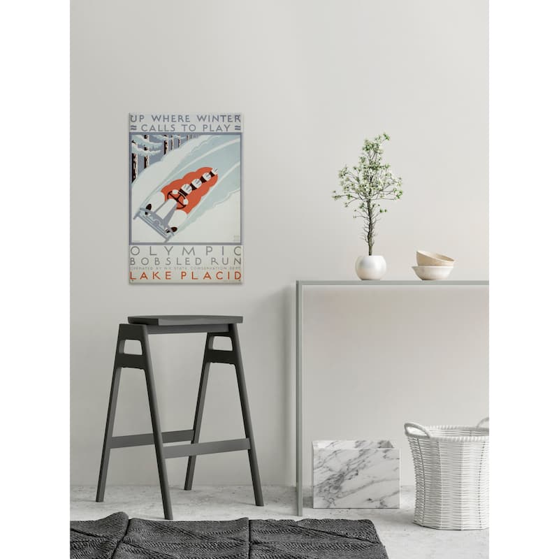'Winter Calls to Play' Painting Print on Wrapped Canvas