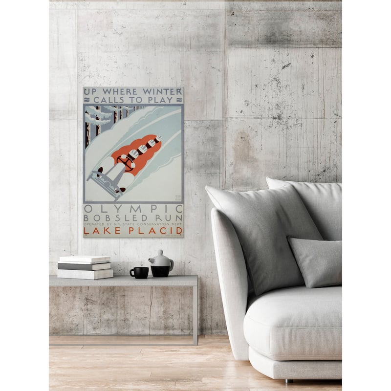'Winter Calls to Play' Painting Print on Wrapped Canvas