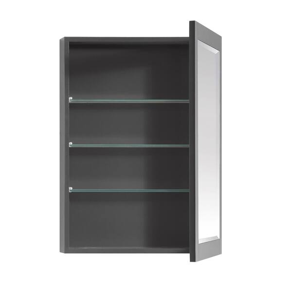 Shop Avanity 22 In Mirror Cabinet For Allie Austen In Twilight Gray With Matte Gold Or Brushed Silver Trim 22 W X 28 H Overstock 19625934 Medicine Cabinet Twilight Gray With Silver Trim