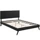 preview thumbnail 3 of 8, Macie Queen Platform Bed with Round Splayed Legs