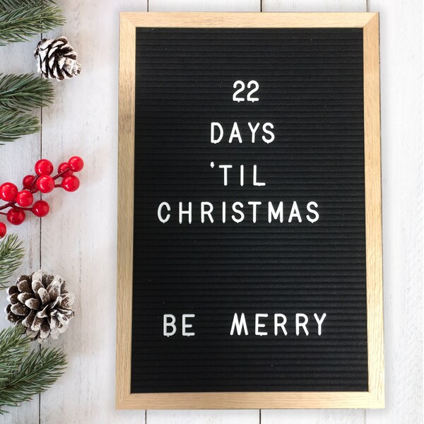 Shop 12 X 18 Large Heart Felt Letter Board Oak Wood Framed Vintage Sign With 290 Letters On Sale Overstock 19627137