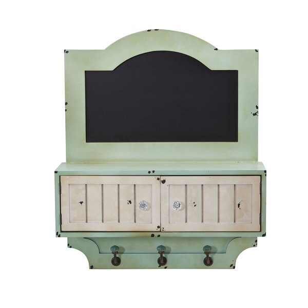Shop 21.5" Vintage Chalkboard Wall Organizer With Doors ...