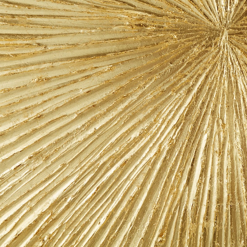 Madison Park Signature Sunburst Hand Painted Dimensional Resin Wall Art - Gold