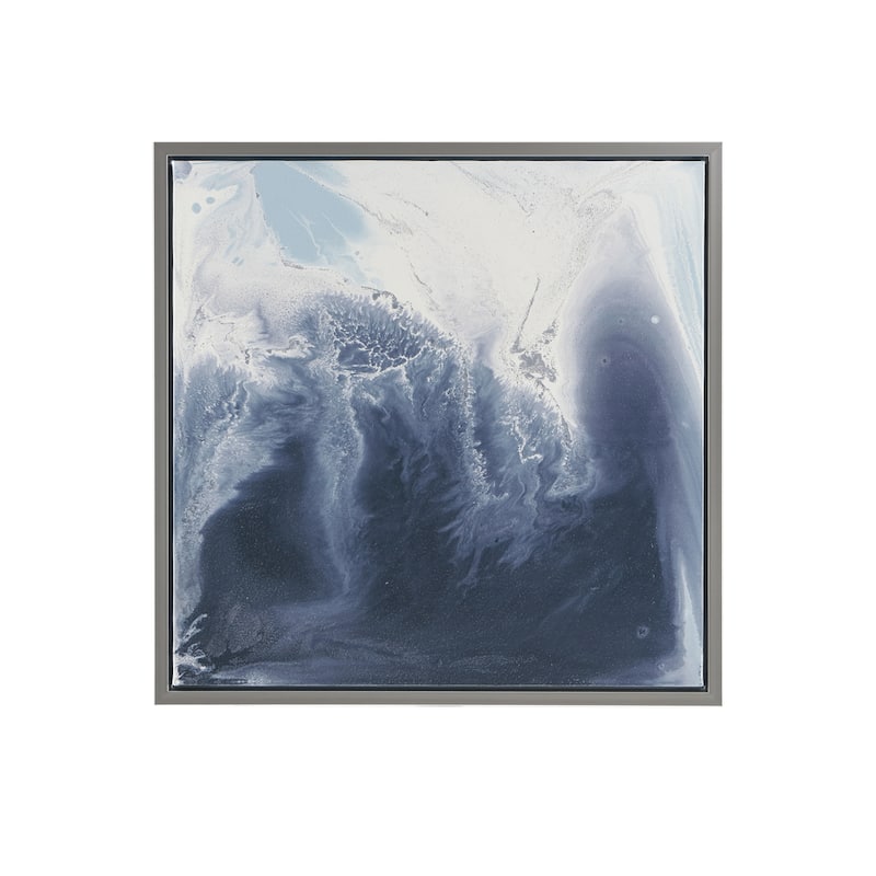 Madison Park Blue Lagoon 2 Abstract 2-piece Framed Canvas Wall Art Set