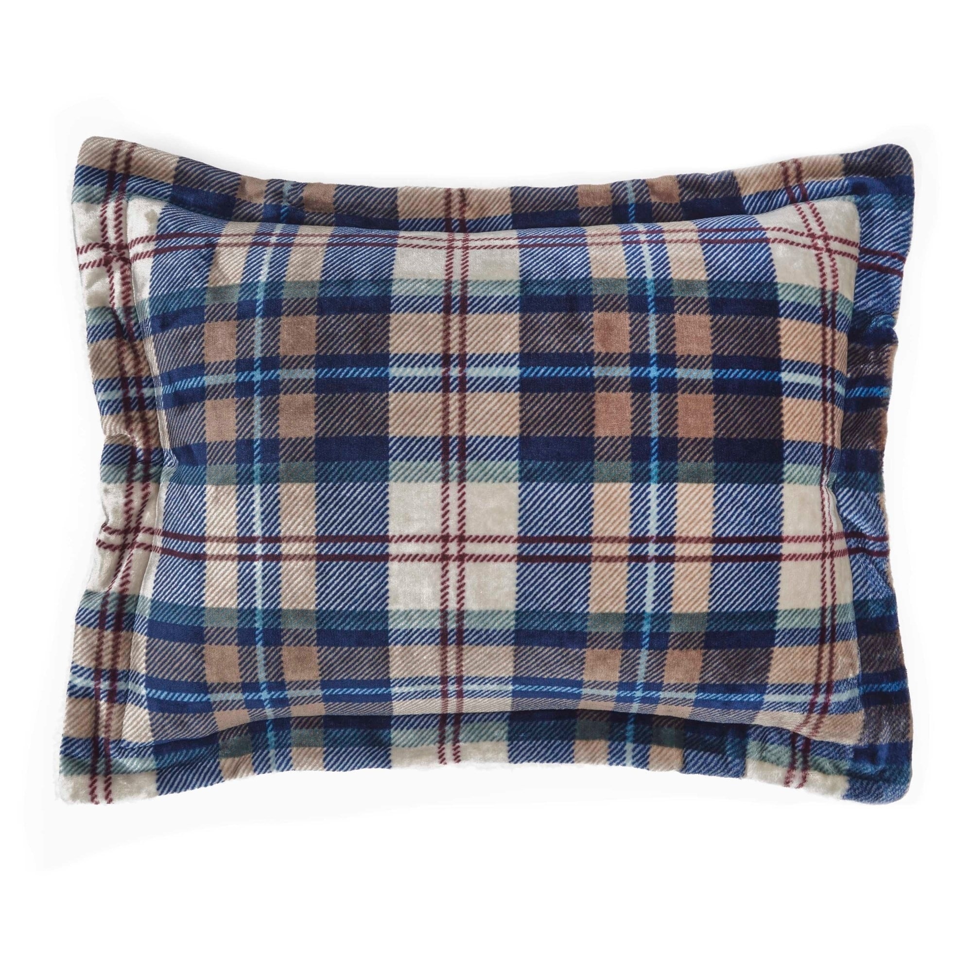 Vellux Ethan Plush Sherpa Plaid Comforter Set Overstock 19628623