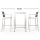 Cape Coral Outdoor 3-piece Bar Set with Glass Table Top by Christopher Knight Home - Thumbnail 17