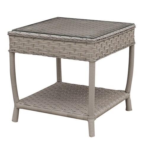 Furniture of America Dyla Contemporary Grey 20-inch Patio End Table