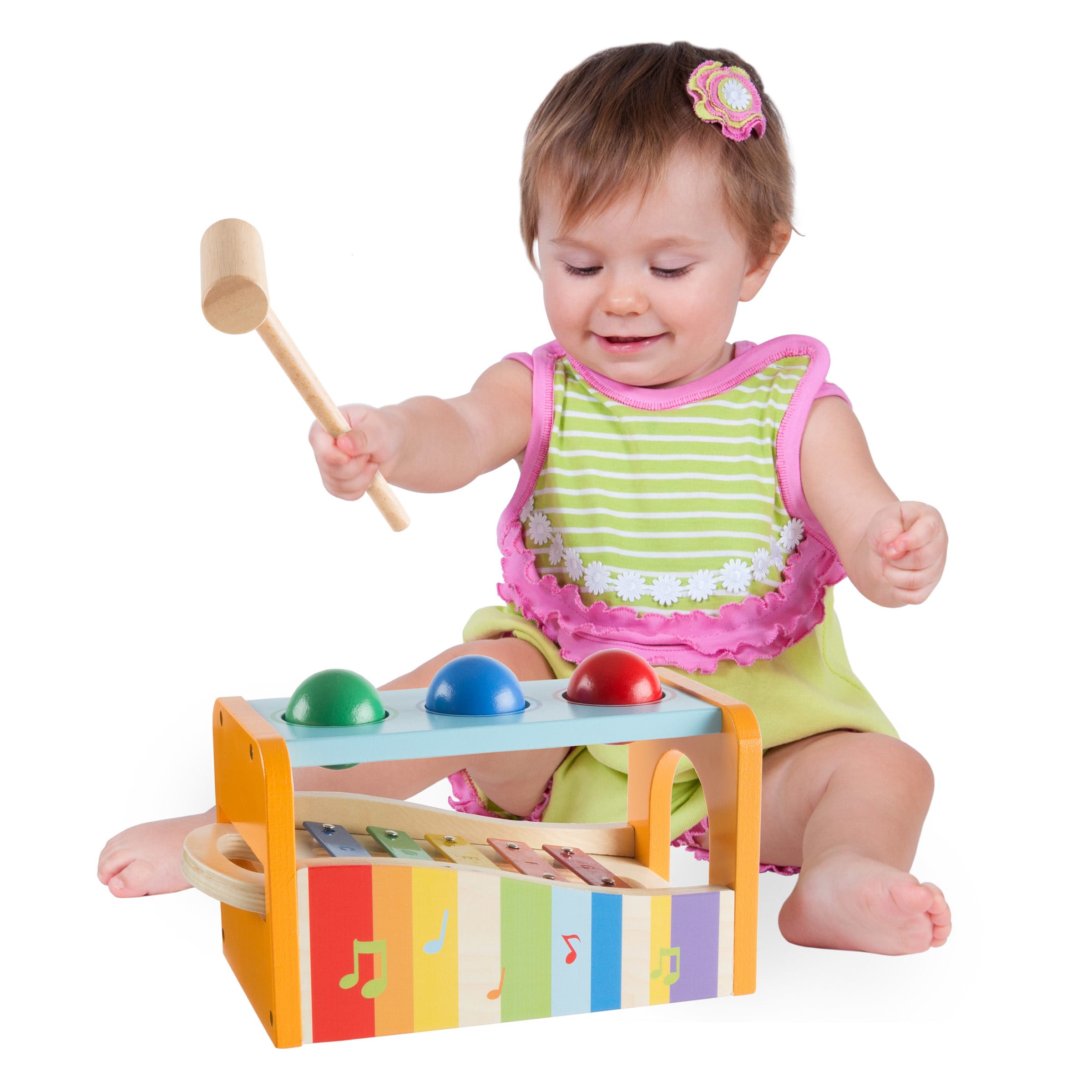 hape xylophone and hammer toy