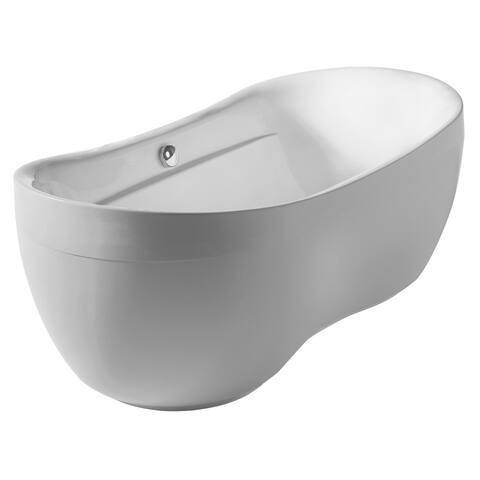 Whitehaus Collection Freestanding Acrylic Bathtub
