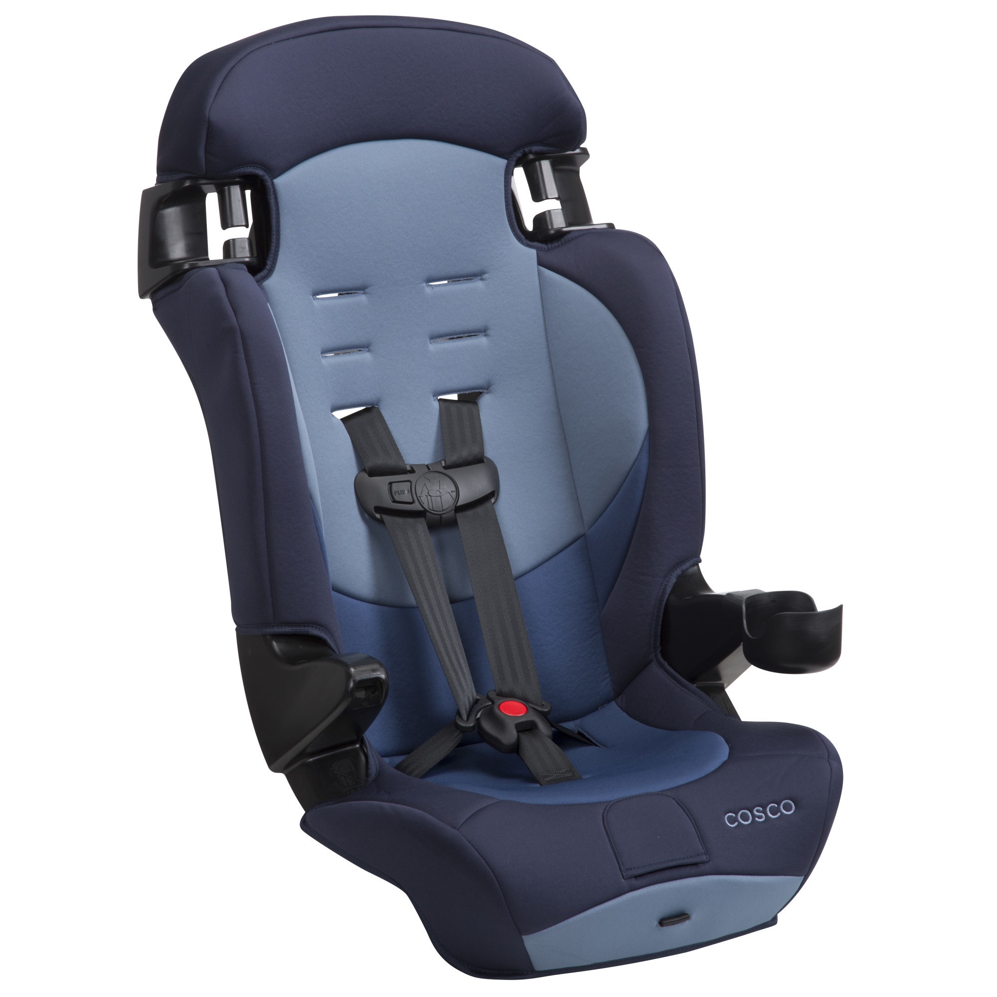 blue booster seat