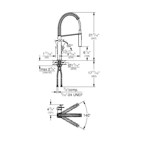 Grohe Eurocube Single-Handle Kitchen Faucet