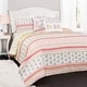 preview thumbnail 1 of 4, Lush Decor Fox Ruffle Stripe 5-piece Quilt Set