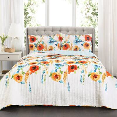 Lush Decor Percy Bloom 3 Piece Quilt Set