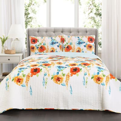 Lush Decor Percy Bloom 3 Piece Quilt Set