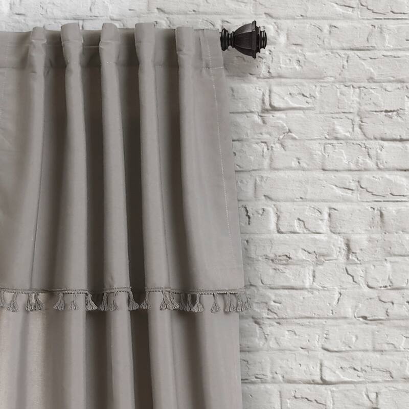 Lush Decor Ivy Tassel Window Curtain Panel Pair