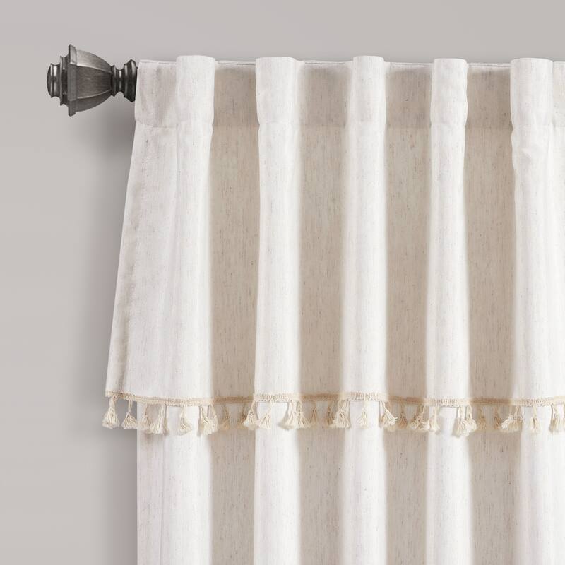 Lush Decor Ivy Tassel Window Curtain Panel Pair