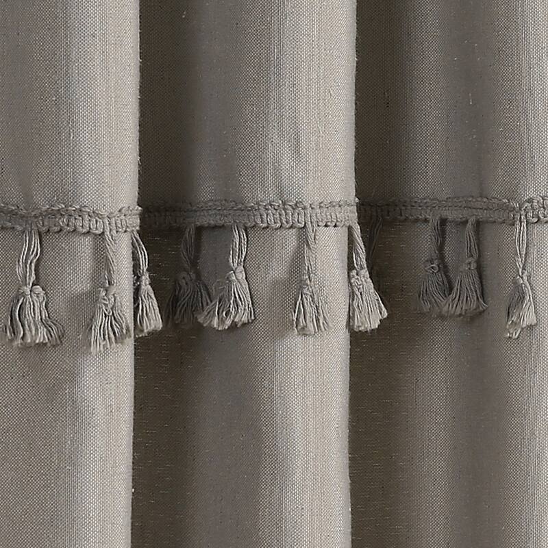 Lush Decor Ivy Tassel Window Curtain Panel Pair