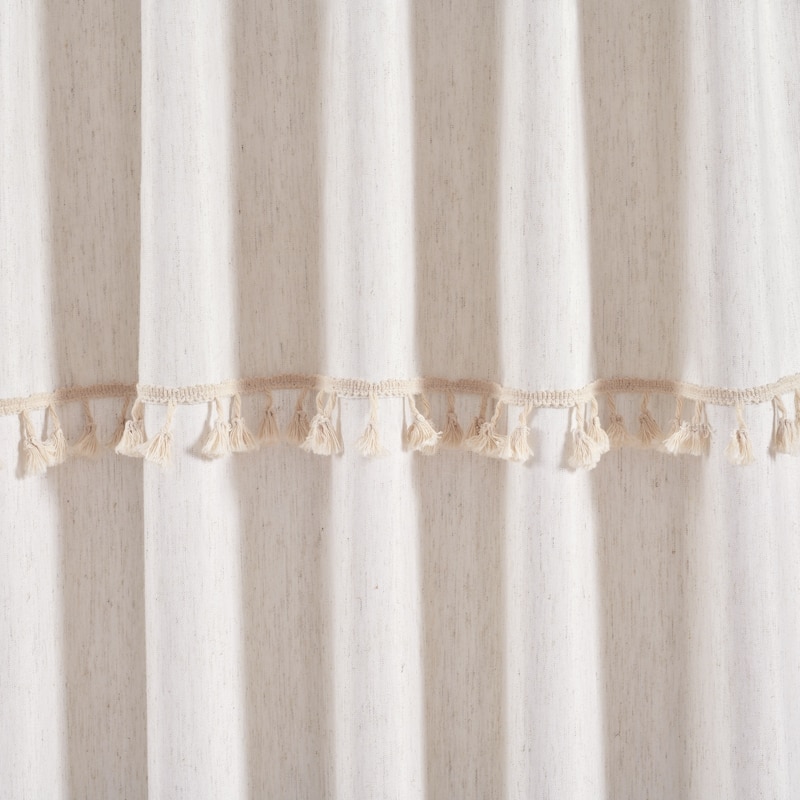 Lush Decor Ivy Tassel Window Curtain Panel Pair