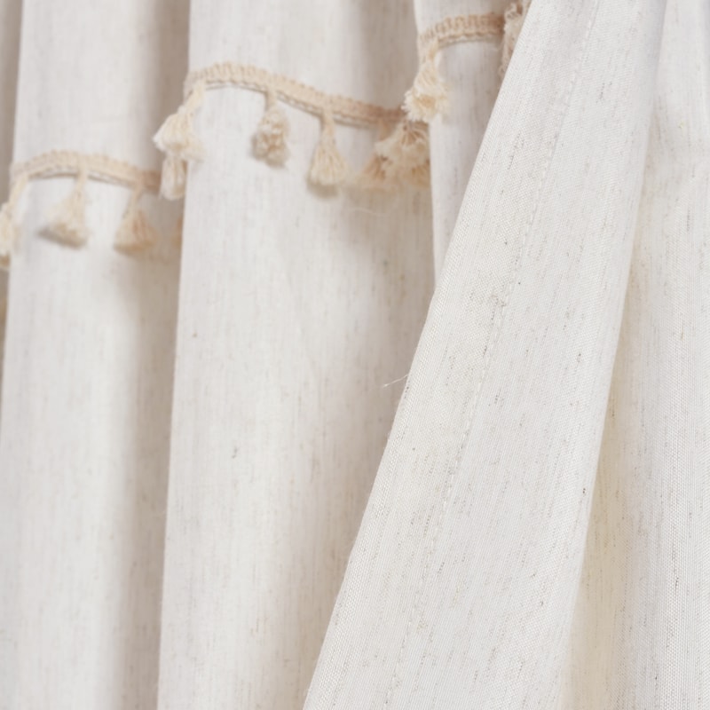 Lush Decor Ivy Tassel Window Curtain Panel Pair