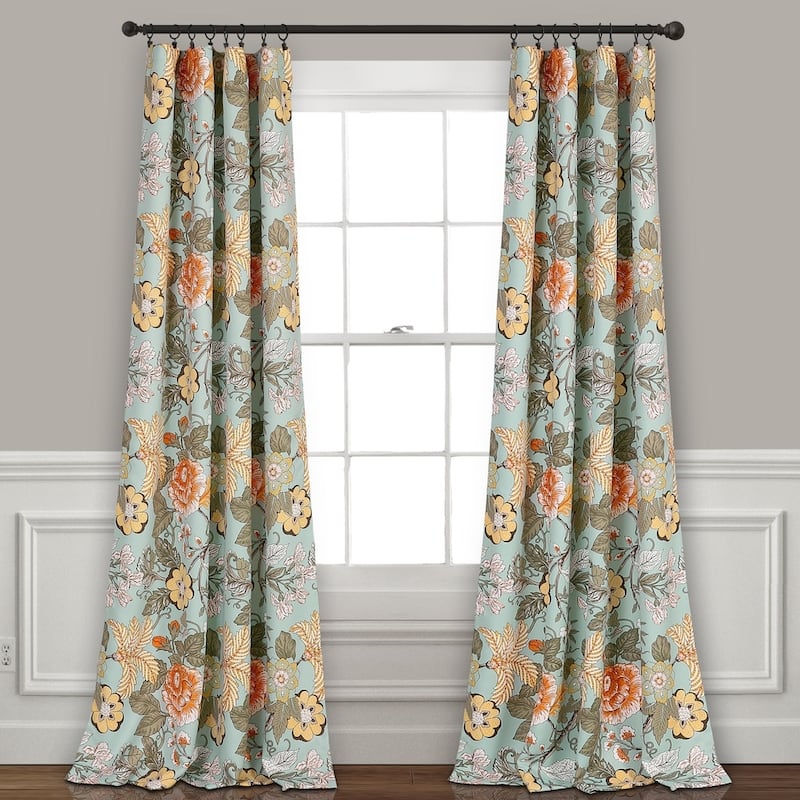 The Curated Nomad Chorro Room Darkening Curtain Panel Pair - 84 Inches - Green