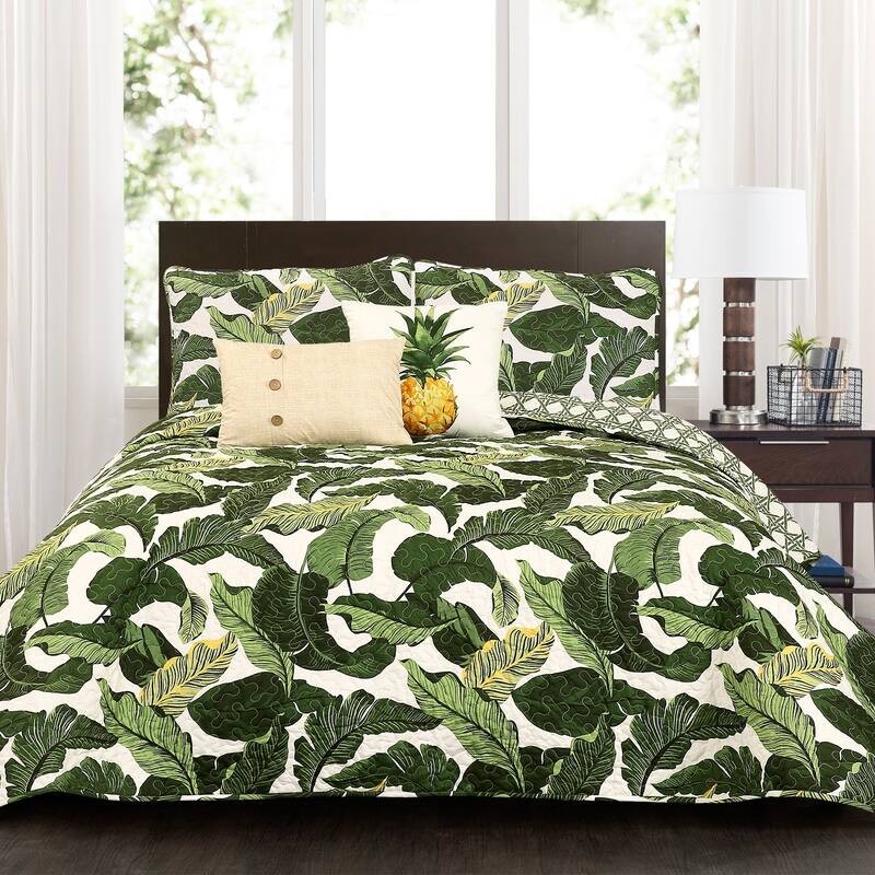 Lush Decor Tropical Paradise 5 Piece Quilt Set