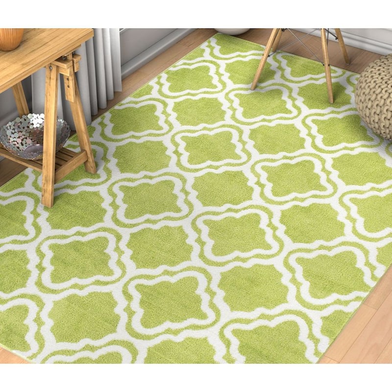 Well Woven Modern Trellis Bright Area Rug - 3'3" x 5' - 3'3" x 5'