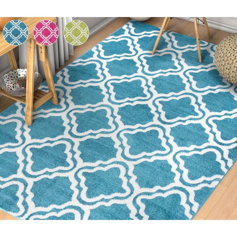 Well Woven Modern Trellis Bright Area Rug - 3'3" x 5' - 3'3" x 5'