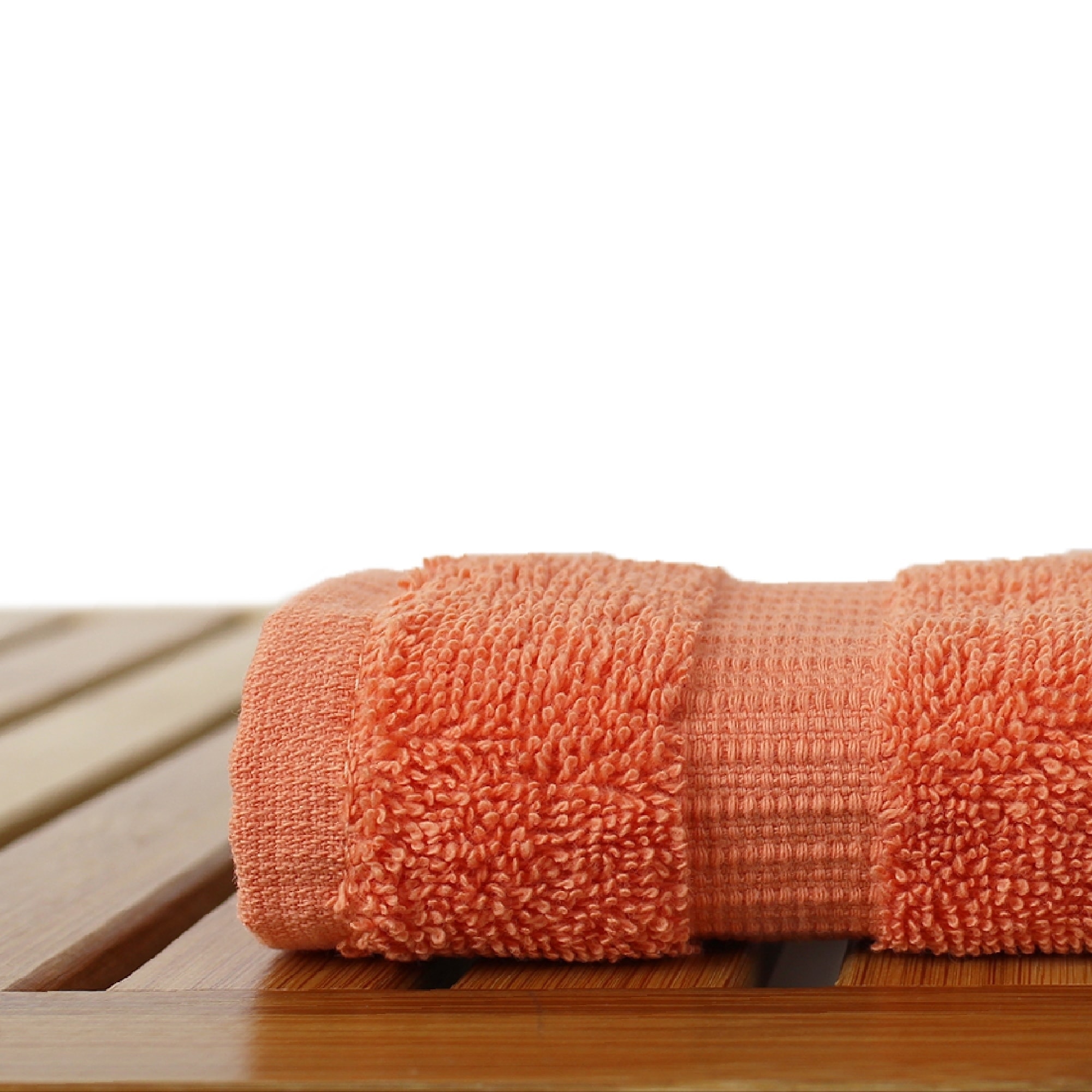 Bare Cotton 13x13-inch Washcloths (Set of 6) Coral