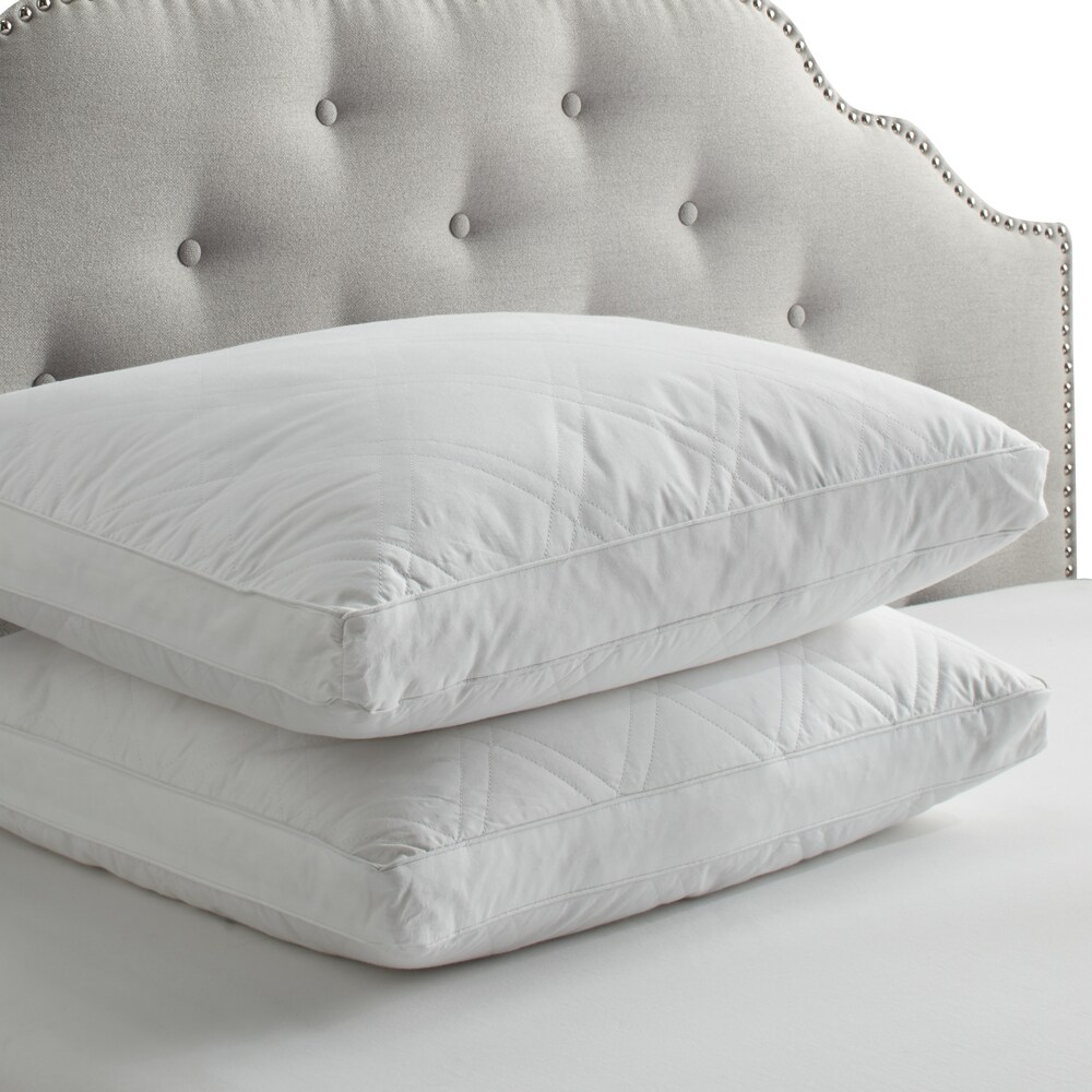 Sweet Home Collection Luxury Natural Feather Bed Pillows (Set of 2) - White  - On Sale - Bed Bath & Beyond - 10620041