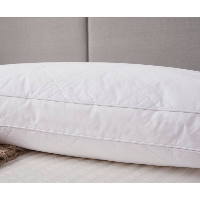 White Goose Feather and Down Pillows (Set of 2)